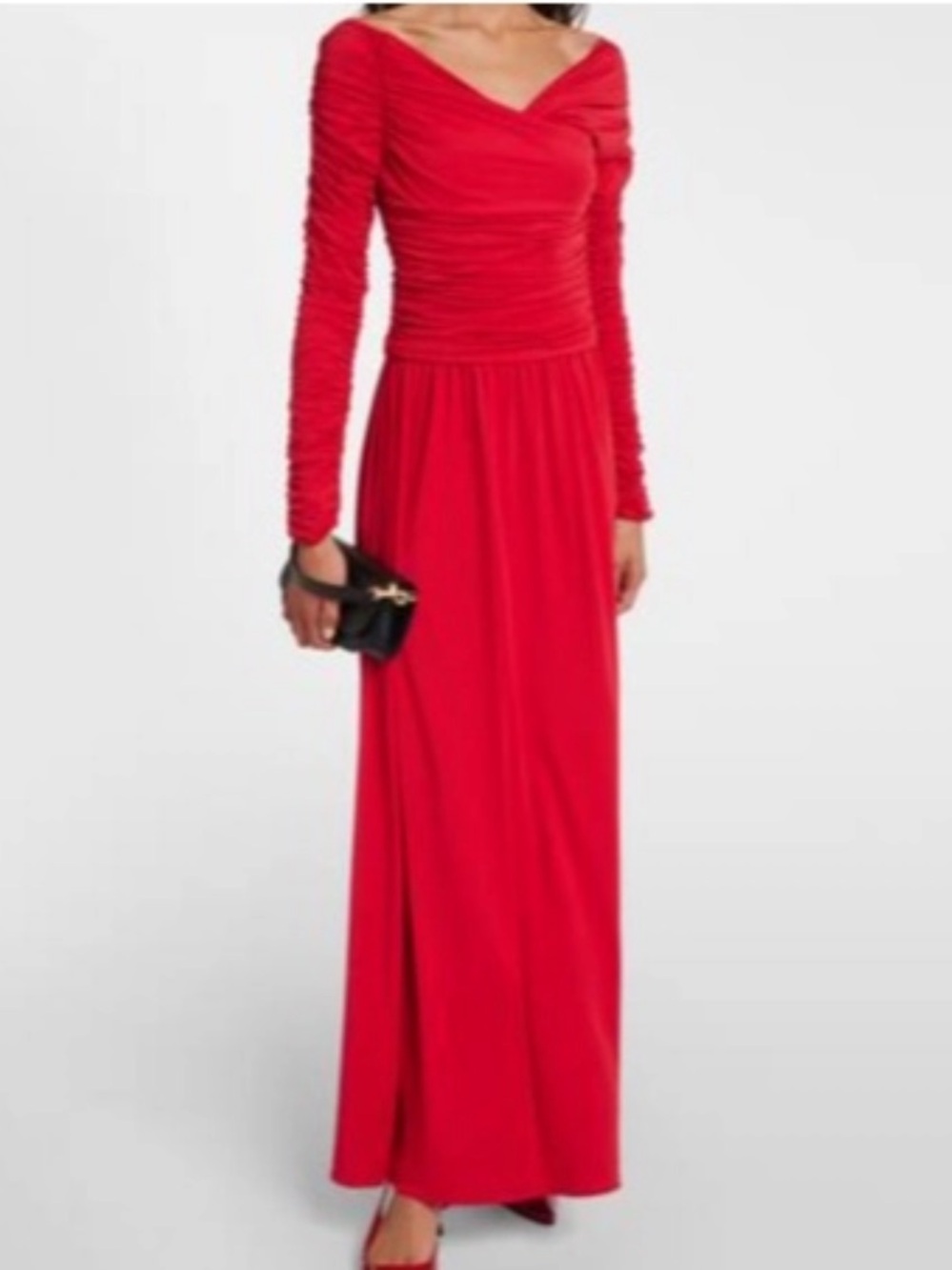 Altuzarra NWT grenadine Charlotte off shoulder ruched a-line gown sz 36/US 4